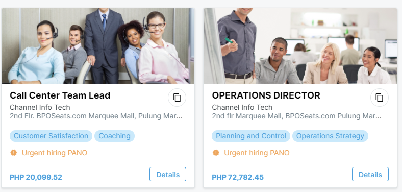 Jobs available for call center Cebu and Pampanga 2021