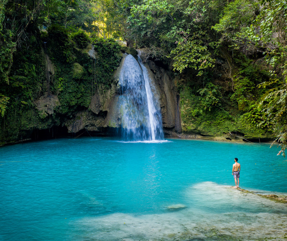 The Badian Falls in South of Cebu Province 